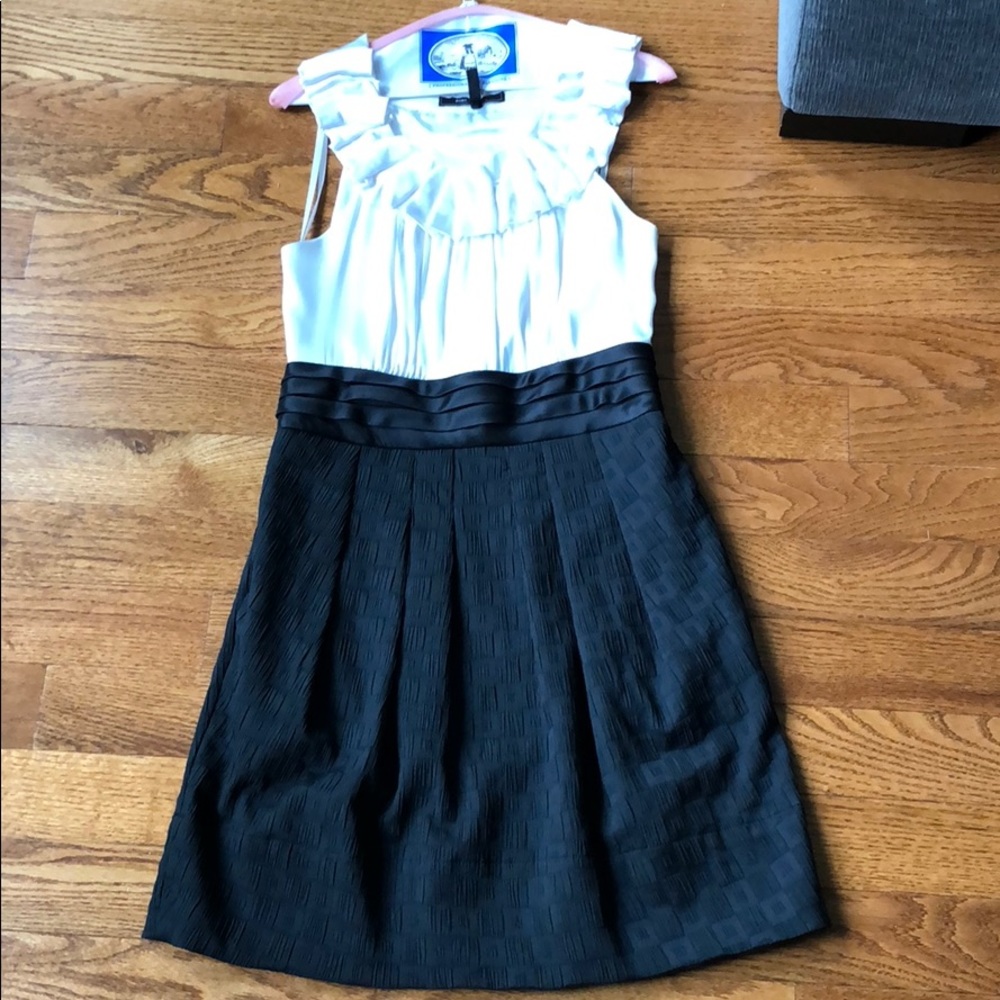 BCBG black and white dress